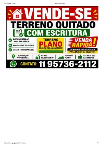 ? OPORTUNIDADE! TERRENO À VENDA - CONDOMÍNIO ABERTO RANCHO TERRA NOVA - TUIUTI/SP ?