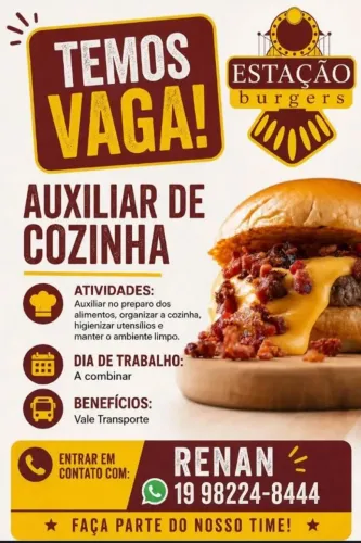 Auxiliar de cozinha