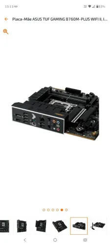 Asus TUF b760m gaming WIFI 2, garantia até julho 2027