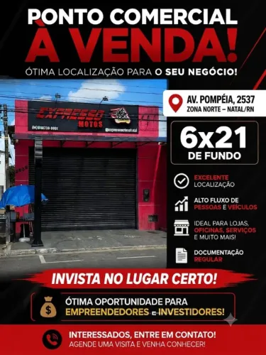 Ponto comercial Natal/RN zona norte