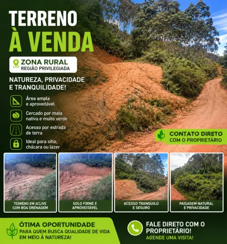 Terreno para sítio - Canelinha/SC