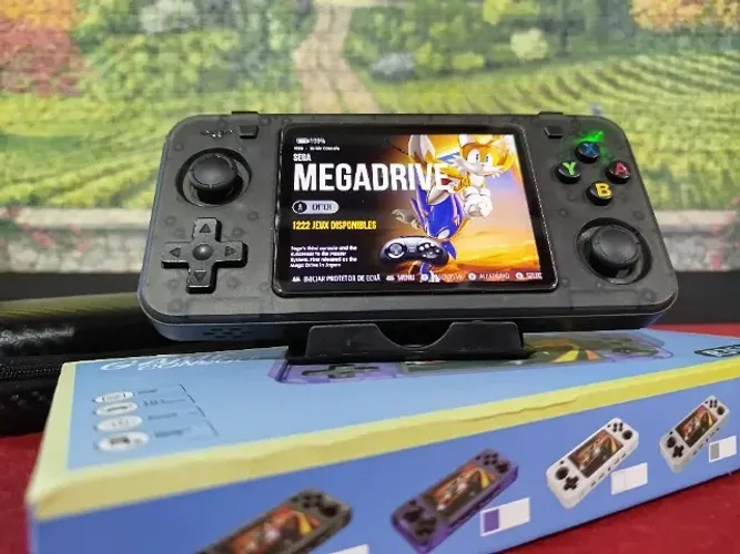 Console Portátil R36H c/ 15.000 Jogos + Case Transporte. Novo na Caixa.