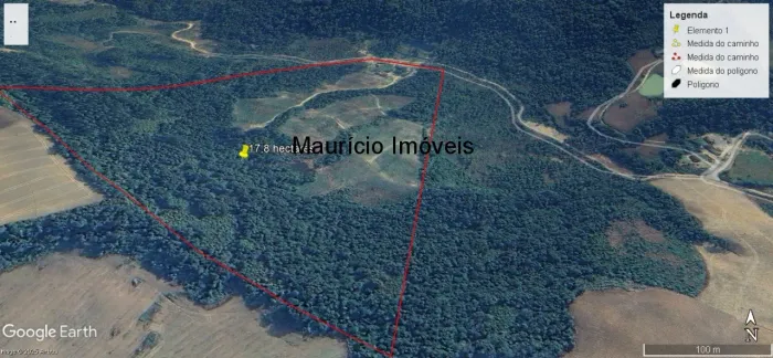 Sítio com 17,80 hectares, Baixo Rio das Pacas, Vidal Ramos, com casa, galpão com paiol e 2