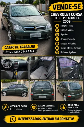 Chevrolet Corsa Hat. Premium 1.4 8V Econoflex 5P 2010