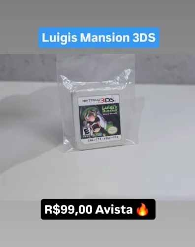 Jogo Luigis Mansion 3DS Original !!!