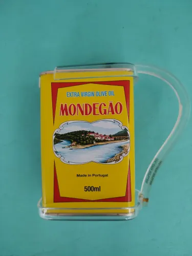 Suporte acrílico para lata de azeite ou óleo