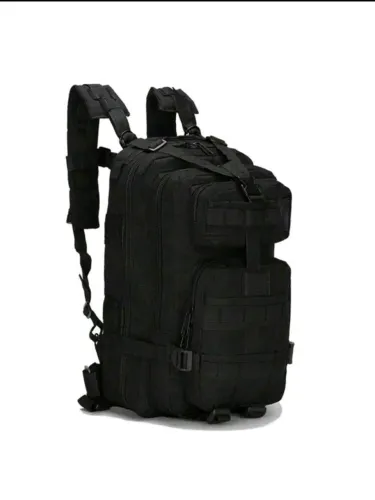 Mochila Tática Militar Preta Impermeável Reforçada 30 Litros