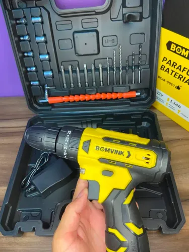 PARAFUSADEIRA A BATERIA 12V 1.3A BOM-9967