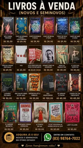 LIVROS NOVOS E SEMINOVOS