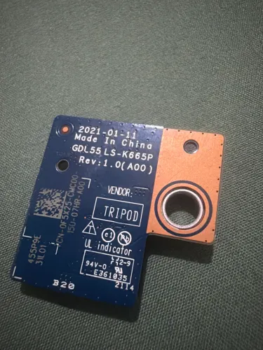 Placa Controladora Teclado RGB Dell G15 5510 5511 5515 LS-K665P