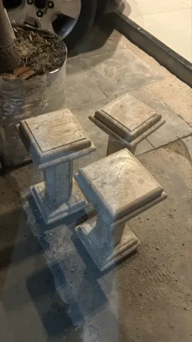 Base de mesa de centro - mármore travestino