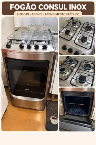 Vendo fogão Consul Inox - 4 bocas 