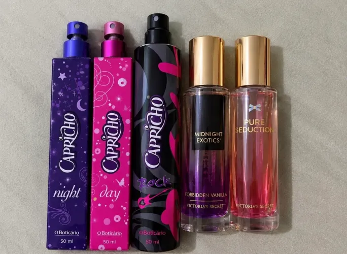Kit 5 Perfumes (O Boticário + Victorias Secret.)