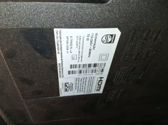 Tv pra retirada de peças 