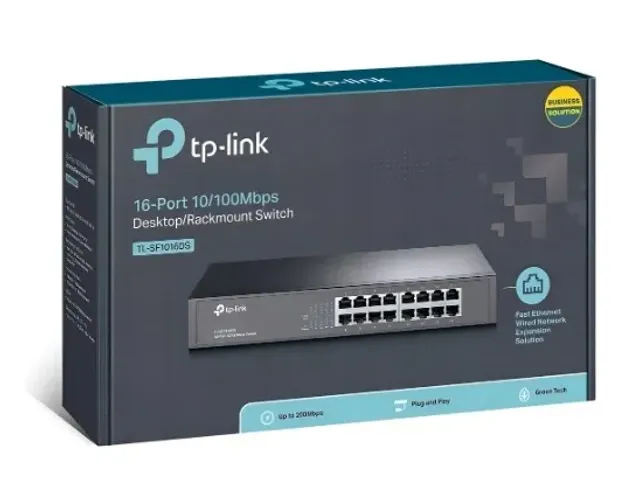 Switch TP-Link TL-SF1016D, 16 portas RJ-45 10/100Mbps