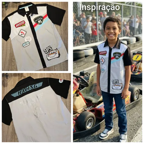 Camisa em algodão da DISNEY ( ORIGINAL ) da Relâmpago McQueen ( 9/10 anos )