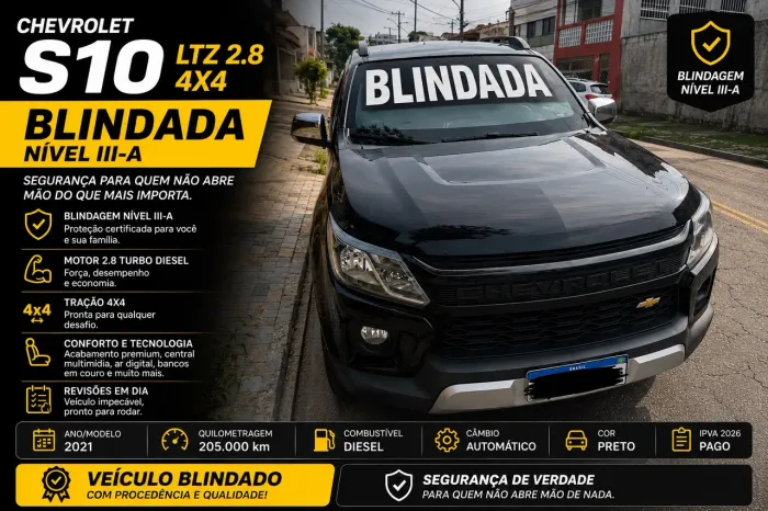 Chevrolet S10 P-up H.country 2.8 4X4 CD Dies.aut. 2021