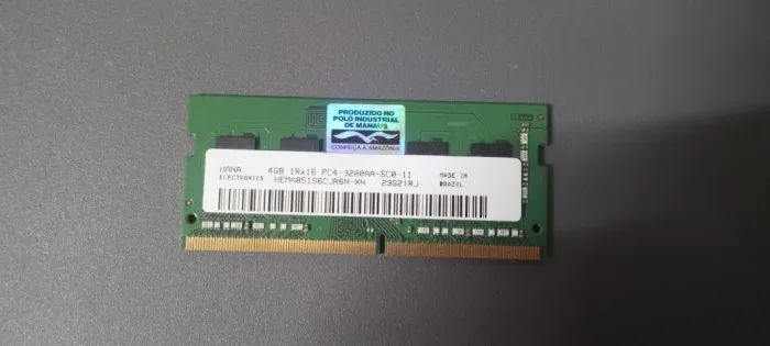 Memoria ram notebook ddr4 frequência de 3200MHz 4GB