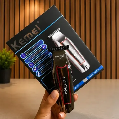 Máquina Acabamento Kemei KM-032 Barba Cabelo Bivolt