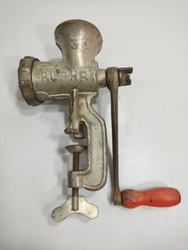 Moedor Carne Alpha Antigo N°3 Original Decoração Vintage Ej3 (Usado)