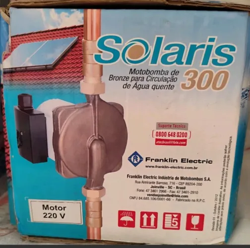 Bomba Solaris 300 P/ Circulação de Água Quente e Pressurizador de Água Fria