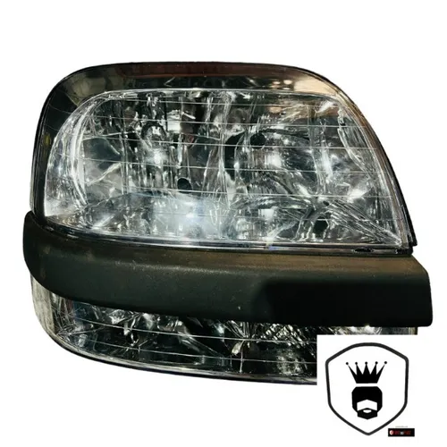 farol original fiat doblo mascara negra lado direito 2008