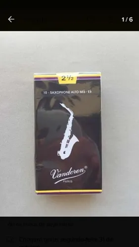 Palhetas de Sax e clarineta vandoren