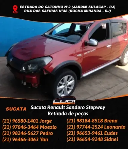 Sucata Renault Sandero Stepway Retirada de peças
