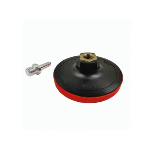 Disco Borracha 4" M14 Com Velcro E Adaptador Vila 