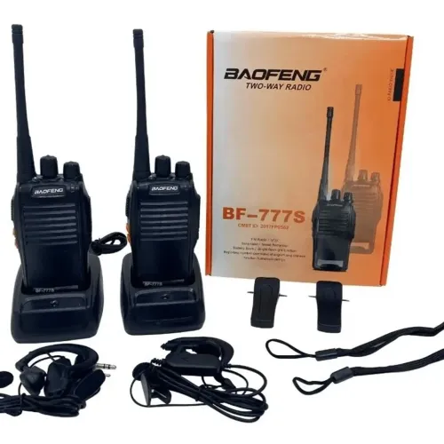 Kit 2 Rádio par HT Baofeng BF-777S - par radio comunicador Ht Transmissor walkie talkie