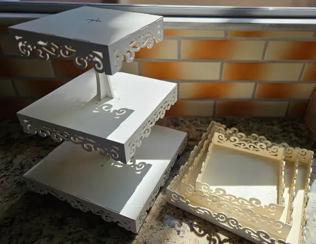 Kit bandejas provencais mdf
