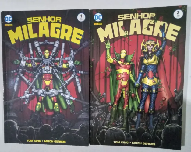 Duas hqs volumes 1 e 2 do Senhor Milagre Dc comics da panini