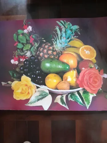  Estampa Decorativa Frutas