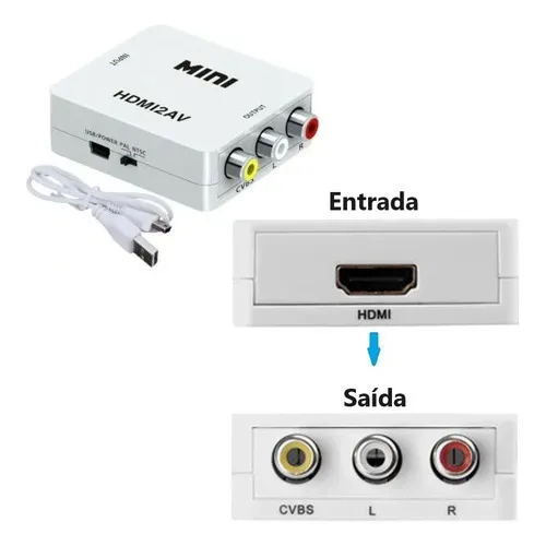Mini Conversor Hdmi Para Av -xc-mc-01-marca:x-cell -ds Tools