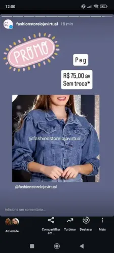 Jaqueta cropped jeans feminina p e g . Promoção 