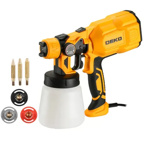 Pistola de Pintura Pulverizadora hvlp Elétrica 550W 800ml 3 Bicos e Acessórios