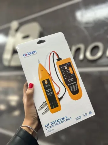 Kit testador e localizador de cabos exbom FEPRO-TC300