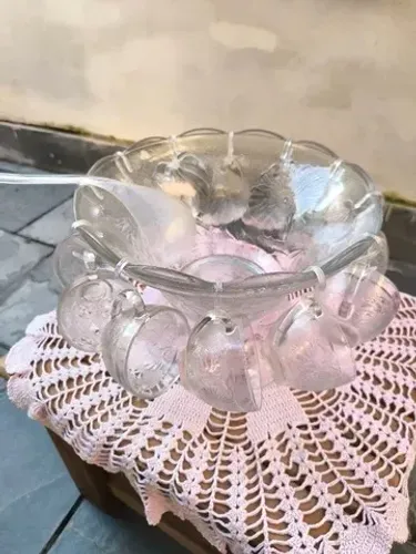 Poncheira de Vidro Nova Intacta - 1988