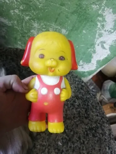cachorro de brinquedo antigo da estrela