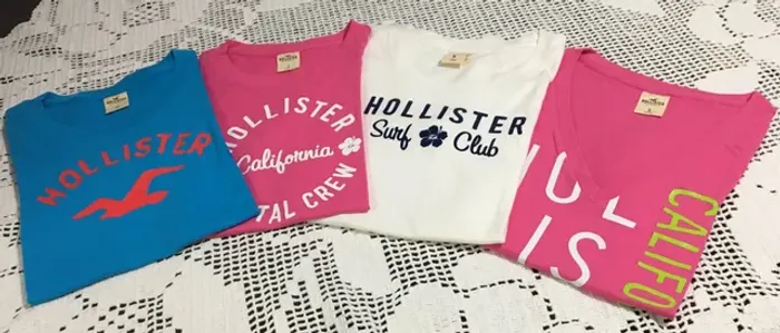 CAMISETAS FEMININAS HOLLISTER e GILLY HICKS - NOVAS E ORIGINAIS