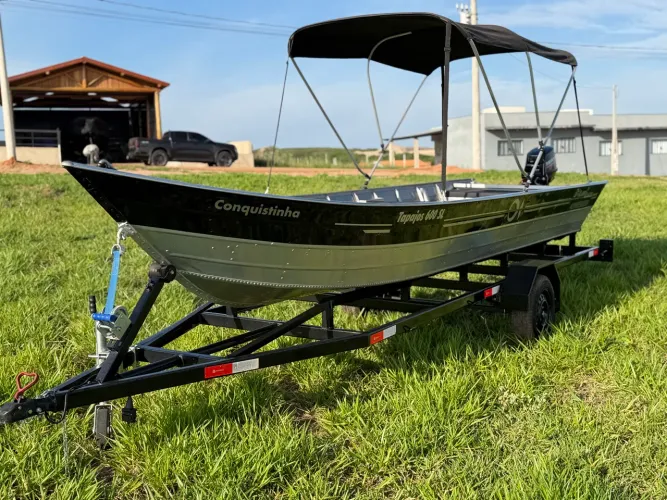 Vendo conjunto completo barco alumínio 2024
