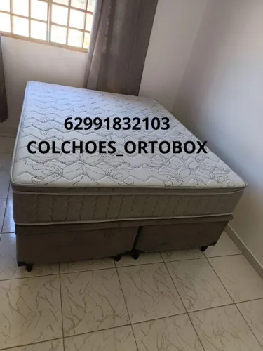 Colchão Super king todo de espuma D45/suporte de peso 160 kilos de cada lado