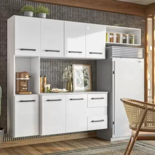 COZINHA SUSPENSA JULIETE 1.80 - 7 PORTAS E 2 GAVETAS