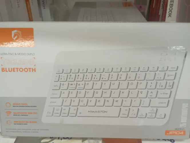 Teclado bluetooth sem fio Jp104 hmaston recarregável