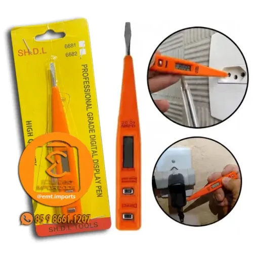 Chave de Fenda Teste de Voltagem Digital 12v-250v AC-DC MA-2034