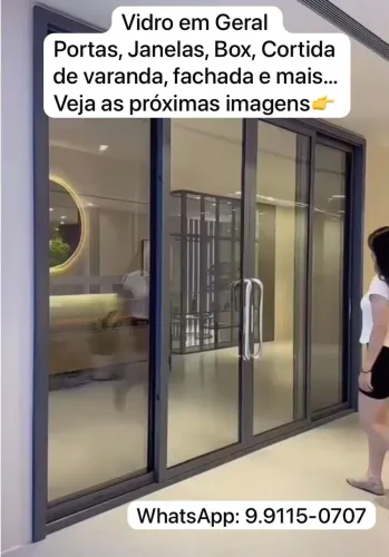 Vidro, Porta de Vidro, Box, Janela de vidro, Cortina de vidro?