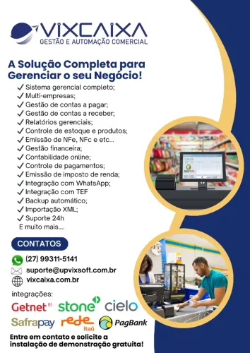 Sistema para comercio em Geral (Padaria, Mercadinhos, Distribuidora, e etc...)
