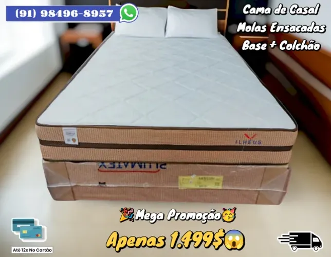CAMA DE CASAL MOLAS ENSACADAS 