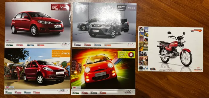PROSPECTO FOLDER CHERY E SUNDOWN HUNTER 50,00 CADA!