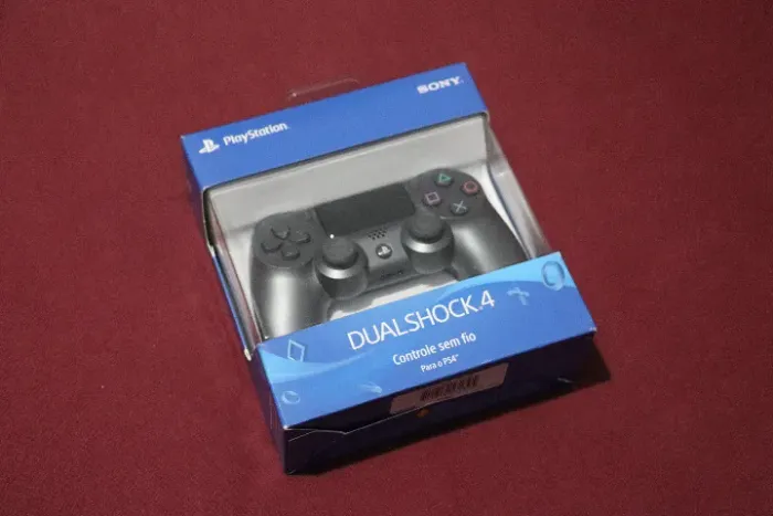 Controle DualShock 4 original - Lacrado - PlayStation 4 - Preto Aço